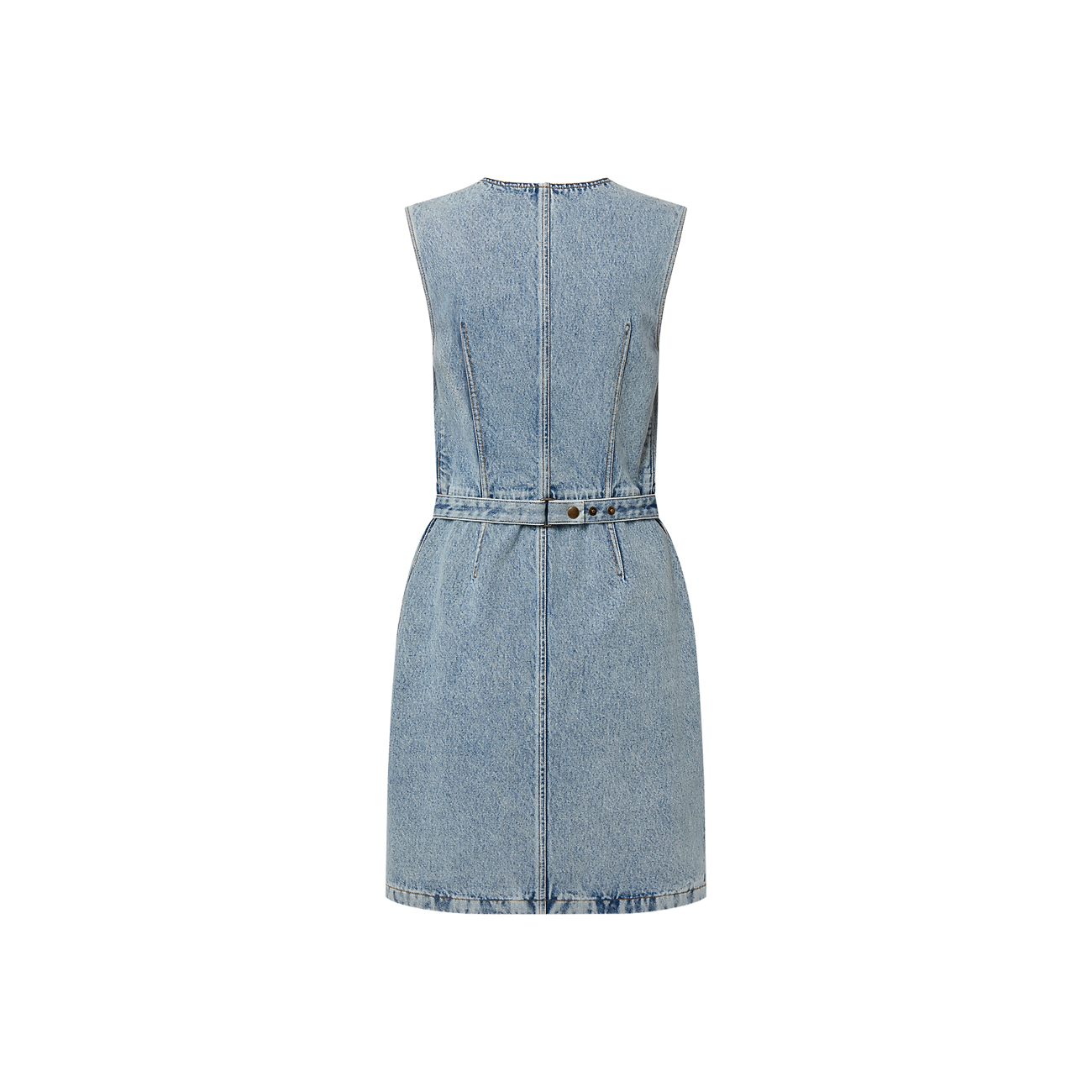 Bleached Denim ZipUp Dress ReadytoWear LOUIS VUITTON